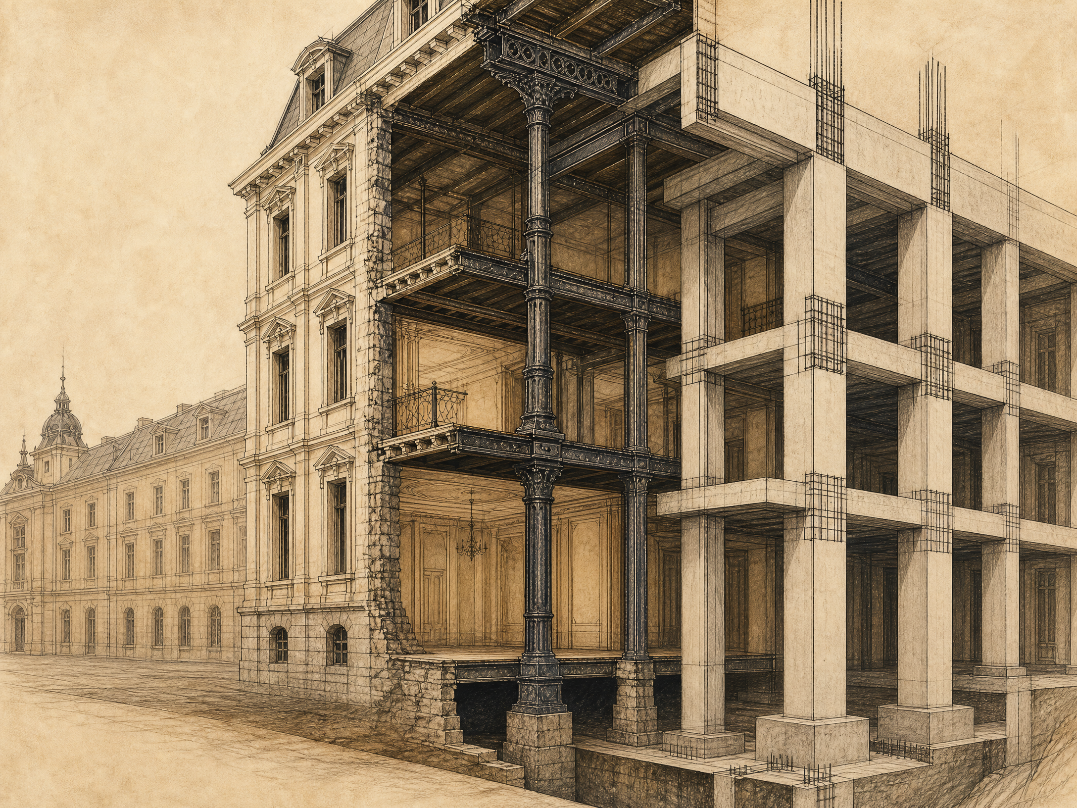 Interpretare editorială a consolidării structurale din 1970